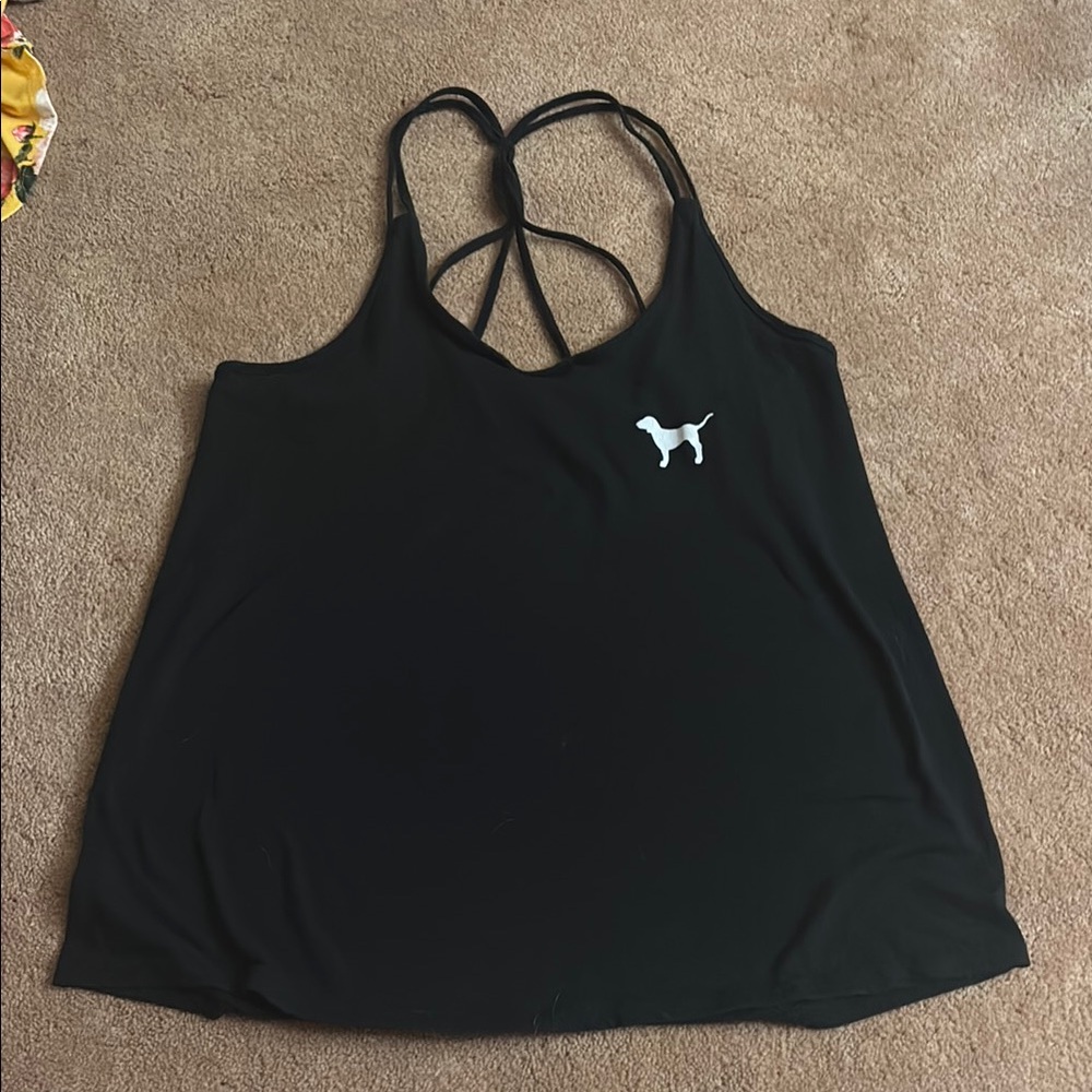 Black Strappy Women's Top